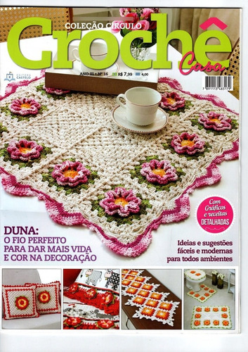Revista  Físico Círculo Revista Crochê  Minuano  Edição  16  De Brasil 