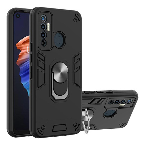 Funda Rígida Anticaída For Tecno Camon 17 Pro Con Anillo