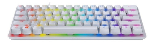 Teclado Razer Huntsman Mini 60% Óptico Mecánico Lineal Color del teclado Mercury Idioma Inglés US