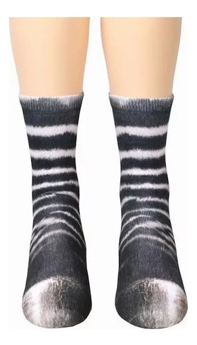 { Calcetines Unisex Elegantes Con Estampado 3d De Gatos Y