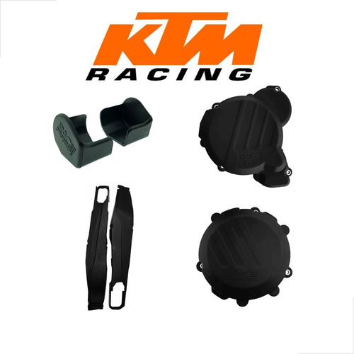 Kit Protetores Race Pro Tampas Motor Balança Bengala Ktm 2t