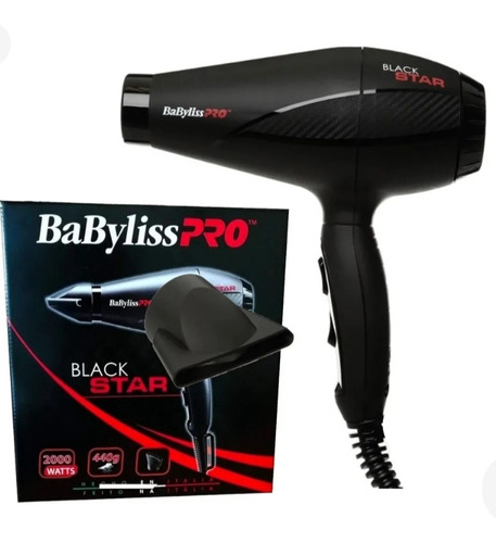 Secador De Pelo Profesional Babyliss Liviano Black Star