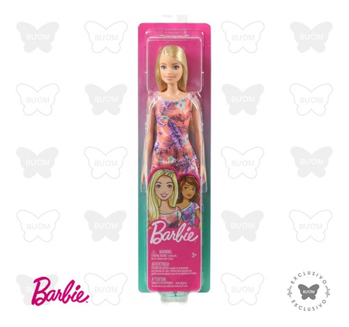 Barbie Fashion Doll Flower Dresses. Rubia