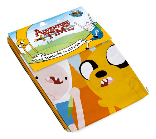 Toalha de piñata Finn & Jake Adventure Time 76x152 cm laranja
