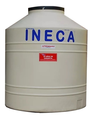 Tanque de agua Ineca Domiciliario Tricapa vertical polietileno 4000L beige de 228 cm x 172 cm