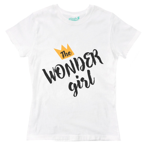 Playera Blanca Mujer Wonder Ropa Varias Tallas Mc Oferta