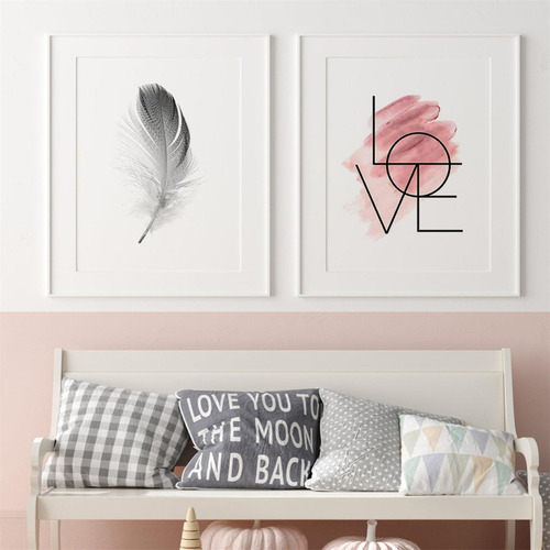 2 Conjunto De 6 Obras De Arte Para Decoración De 2 Piezas