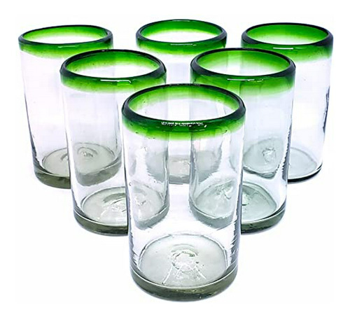 Juegos De Cristalería - Vasos Mexicanos De Vidrio Soplado Co