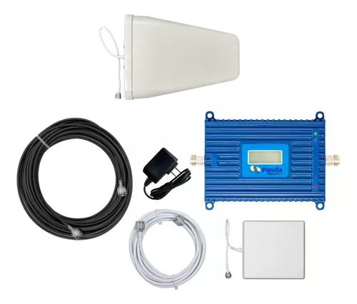 Kit Amplificador de Señal Celular Telcel 3G 850 Mhz 70 DBi – 3 Antenas  Interiores – Panda Networks