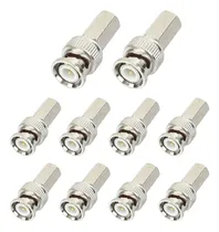 Comprar Conector Bnc Macho Hexagonal Cable Coaxial Rg59\u002Frg6 Epcom 10 Piezas