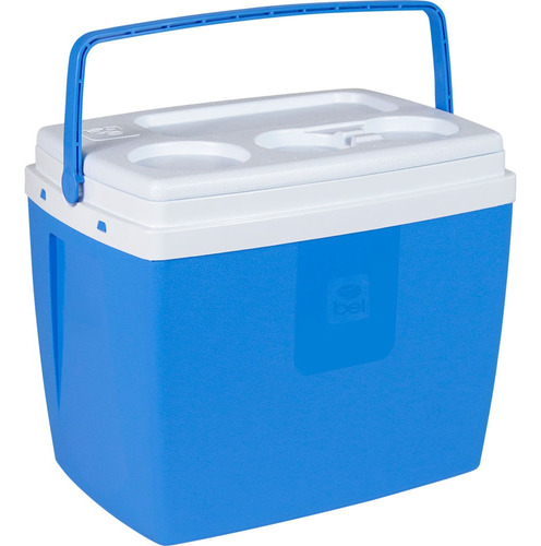 Caixa Térmica Azul Cooler 19l 24 Latas Camping Praia Piscina