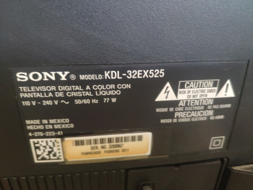 Televisor Sony Kdl-32ex525 Para Repuesto (Usado)
