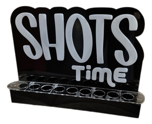 1 Portashots Con Letras De Acrílico 40 Cm Meses Sin Interes