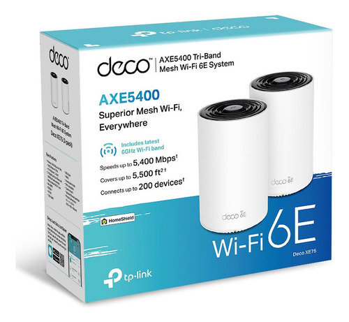 Tp-link Deco Xe75 Axe5400 Tri-band Wifi 6e (2-pack)