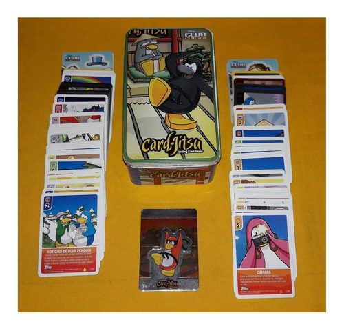 Club Penguin Cardjitsu Lata Y 2 Colecciones Completas Set 2