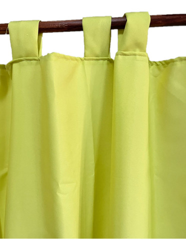 Cortina Tela Tropical Un Paño 1.20m X 90cm Habitación Cocina Amarillo