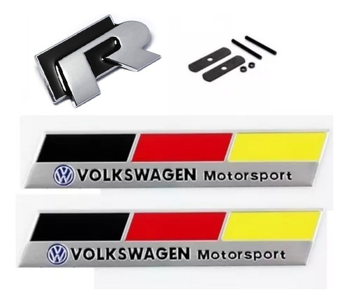 Kit Insignias Vw Rline Careta  + 2 Motorsport  Volkswagen 