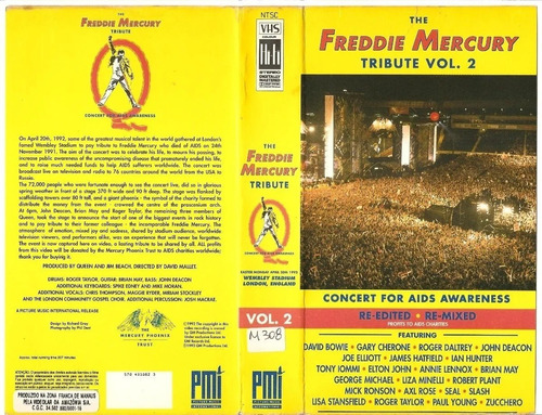 Vhs - The Freddie Mercury Tribute Vol 2