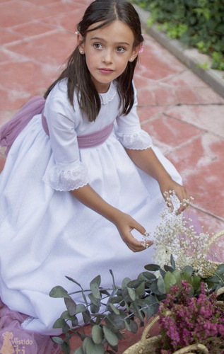 Vestido Primera Comunión Confección Española Tela Plumeti