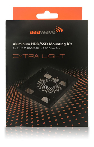 Aaawave Aluminio Ssd Hdd Soporte 2x 2.5 3.5  Bahia Disco Pc