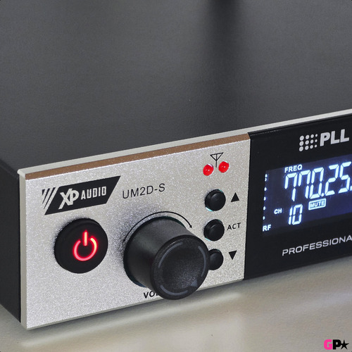 Sistema Profesional Microfono Inalambrico Uhf Fm Doble Mano