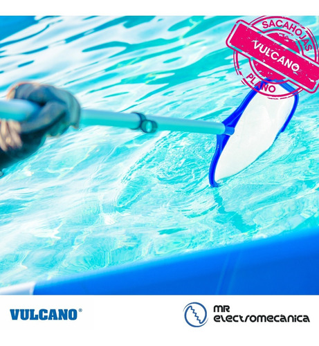 Imagen 6 de 10 de Sacahojas Pileta Piscina Plano Vulcano Para Mango De 32mm