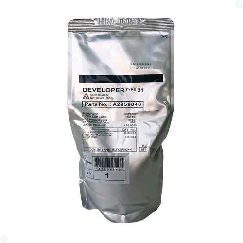 Revelador Compativel Developer Ricoh Type 21d 6001