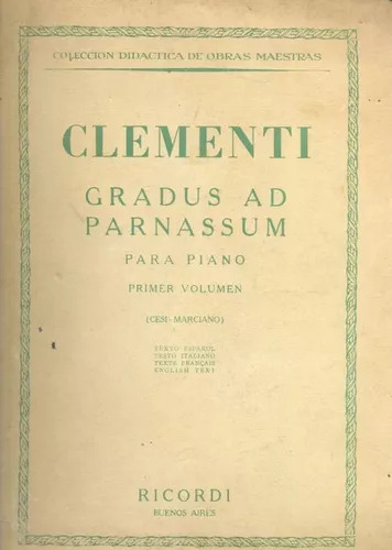 M. Clementi: Gradus Ad Parnassum (para Piano)