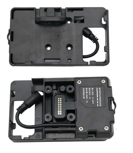 Imagen 6 de 10 de Soporte Celular Moto Bmw R1200gs 2 Puertos Usb 3.1 Amp