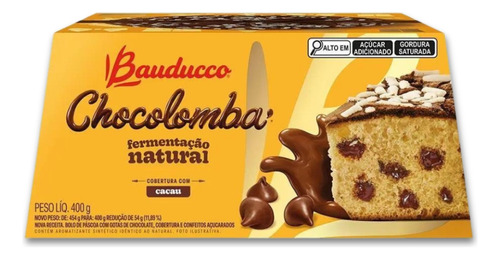 Chocolomba Bauducco Gotas De Chocolate Colomba Pascal 400g