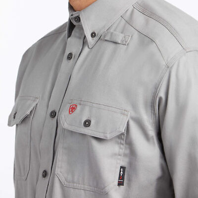 Ariat 10012253 Flame-resistant Shirt,gray,s Aad