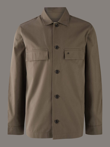Sobrecamisa Calvin Klein Con Monograma Verde Hombre