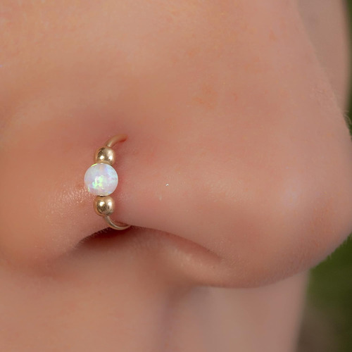 Piercings Falsos De Nariz 14k Oro Lleno Falso Aro De Na...