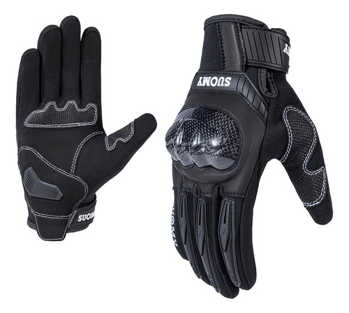 Guantes De Moto Suomy New, Protección De Carcasa De Fibra De