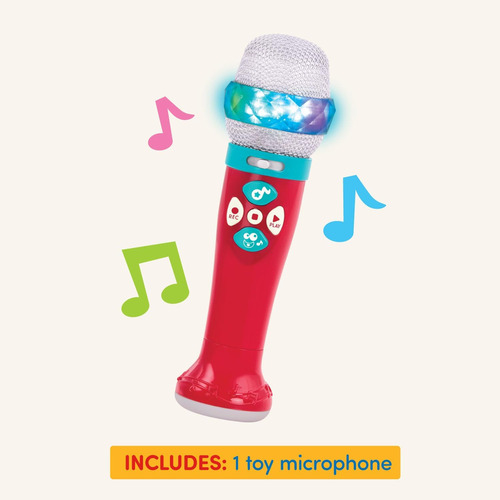 Battat - Toy Karaoke Mic - Micrófono Que Se Ilumina Y...