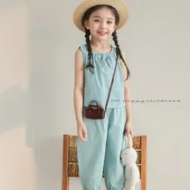 Comprar Conjunto De Ropa Para El Hogar De Las Niñas, Chaleco Para Bebés, Pantalones De Camisola, Ropa De Verano, Pijama Casual Sin Mangas Para Niños, Ropa Con