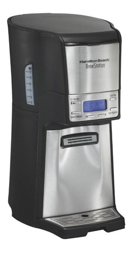 Imagen 2 de 2 de Cafetera Hamilton Beach BrewStation 48465 automática negra y plata de goteo 110V