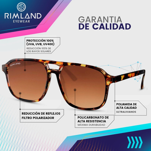 Imagen 4 de 6 de Gafas De Sol Lentes De Sol Rimland Filadelfia Marrón