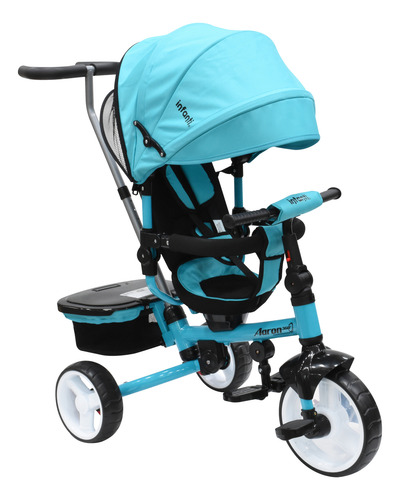 Triciclo Infanti Aaron Asiento Giratorio 360° Con Toldo