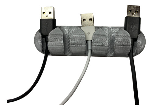 Organizador Hasta 5 Cables Usb  Escritorio Adhesivo