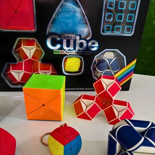 Kit Com 6 Cubos Diferentes Mágico Serie Premium - Brinquedo