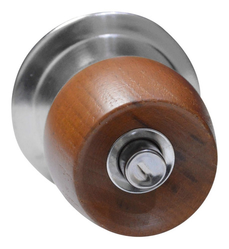 Chapa Bola Baño P/madera Uduke Color Miel Escudo Cromado