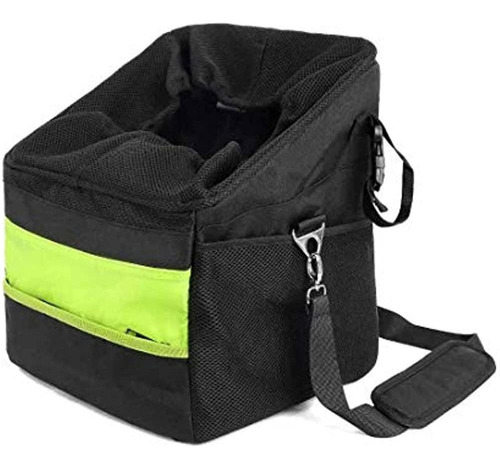 Flr Black Bike Pet Carrier Bolsa Delantera Para Cesta De Bic