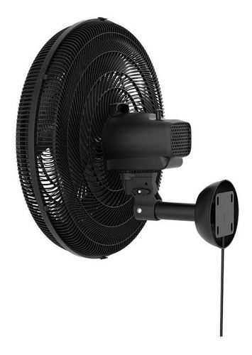 Imagen 3 de 3 de Ventilador de pared Ventisol Monta Fácil turbo negro con 6 aspas, 51 cm de diámetro 220 V