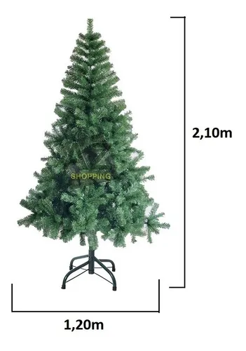 Árvore De Natal Gigante 2,10m Verde Pinheiro Canadense Árvore De Natal Gigante 2,10m Verde Pinheiro Canadense