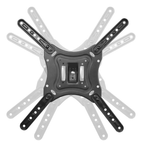 Suporte Tri-articulado Para Tv E Monitor Com Braço Longo Preto