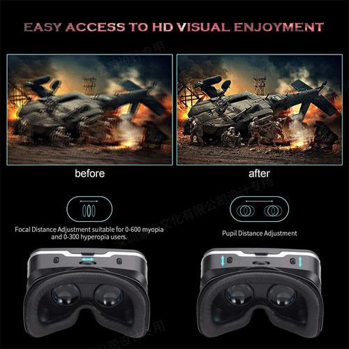 Fiyapoo Vr - Auriculares De Realidad Virtual Con Gafas 3d De