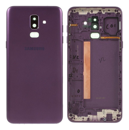 Tapa Trasera Carcasa Samsung J8 Azul Violeta Original