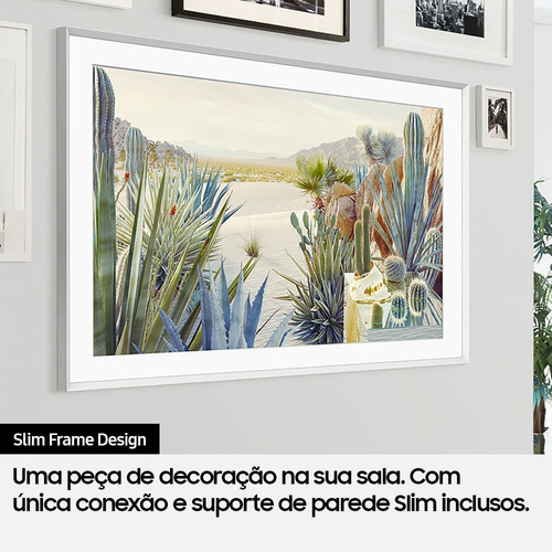 Imagem 4 de 11 de Smart Tv Samsung 32'' Qled 4k The Frame 32ls03t Design Slim