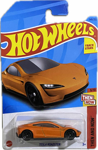 Hot Wheels Tesla Roadster Naranja Then And Now 9/10 | 2023